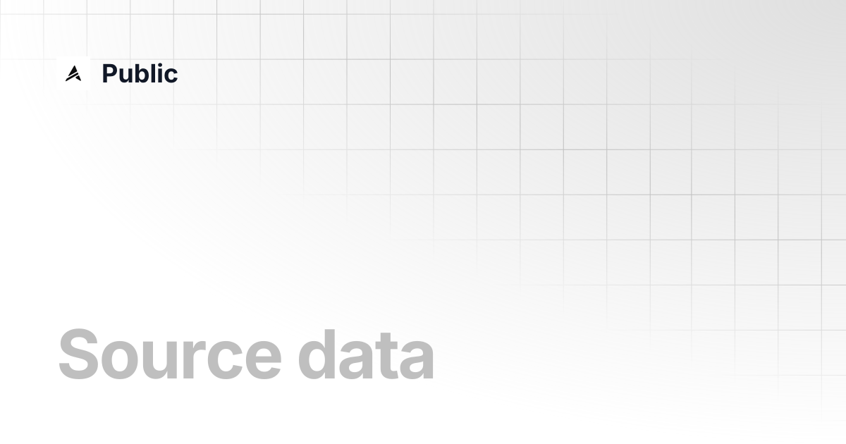 Source data | Public